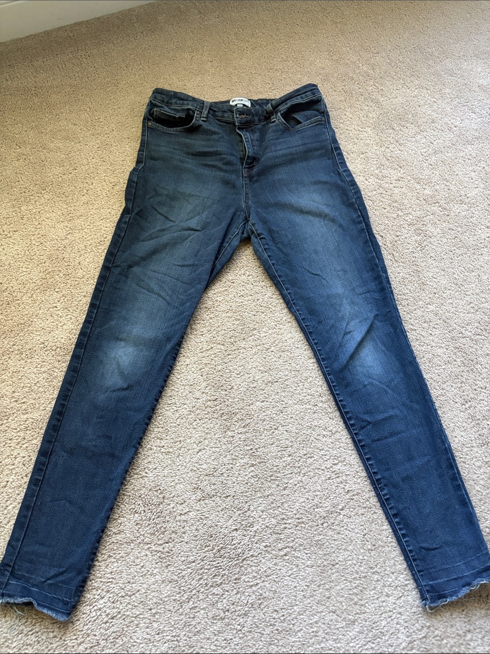 William Rast Dark Blue Skinny Jeans